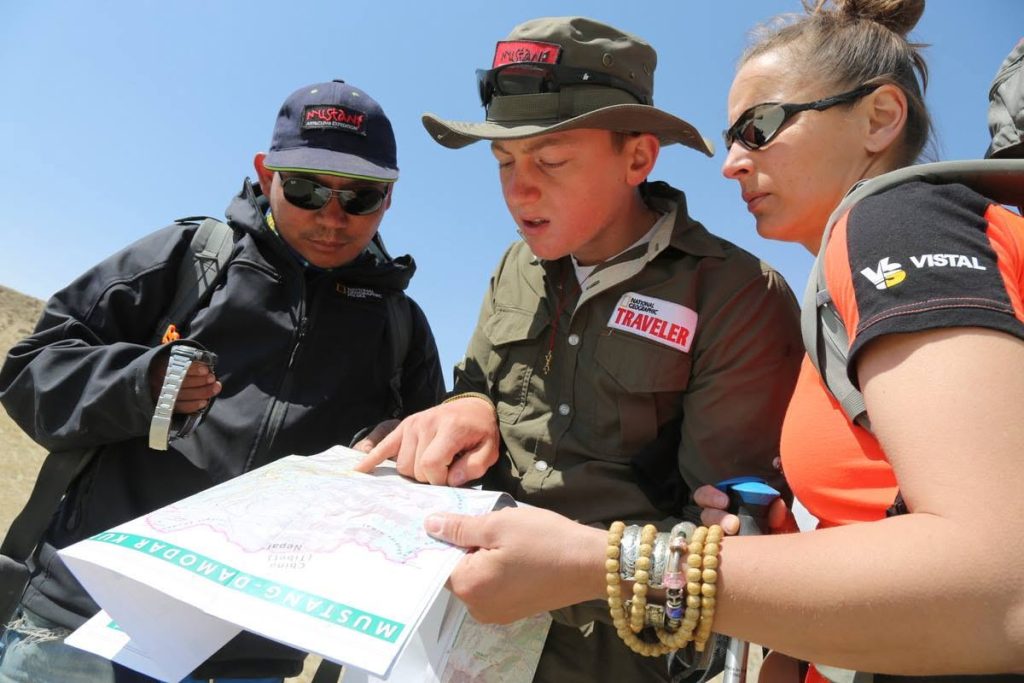 Guiding through the map